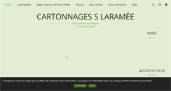 Desktop Screenshot of cartonnages-laramee.com